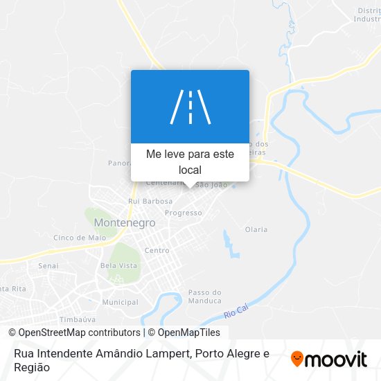 Rua Intendente Amândio Lampert mapa