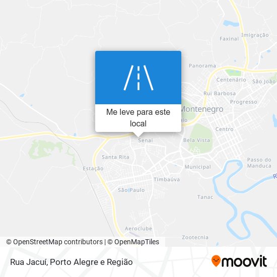 Rua Jacuí mapa