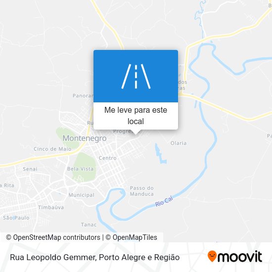 Rua Leopoldo Gemmer mapa
