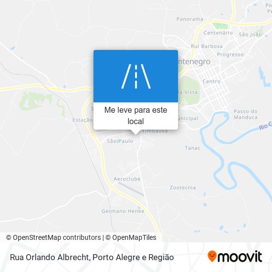 Rua Orlando Albrecht mapa