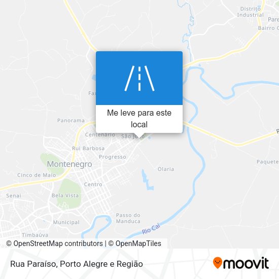 Rua Paraíso mapa
