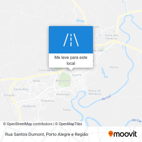 Rua Santos Dumont mapa
