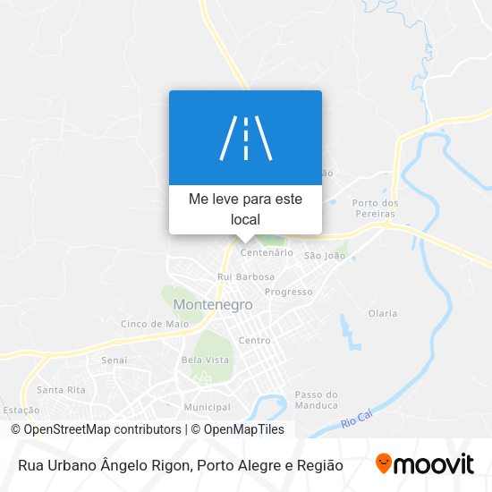 Rua Urbano Ângelo Rigon mapa