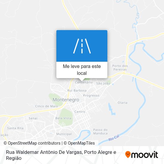 Rua Waldemar Antônio De Vargas mapa