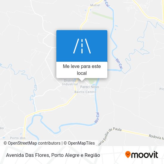 Avenida Das Flores mapa