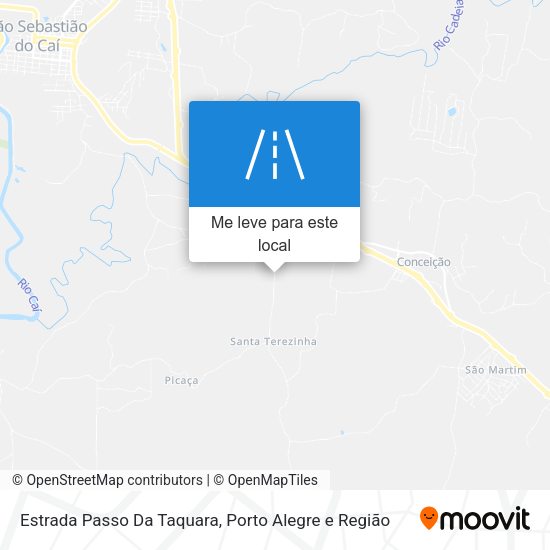 Estrada Passo Da Taquara mapa