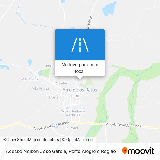 Acesso Nélson José Garcia mapa