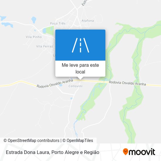 Estrada Dona Laura mapa