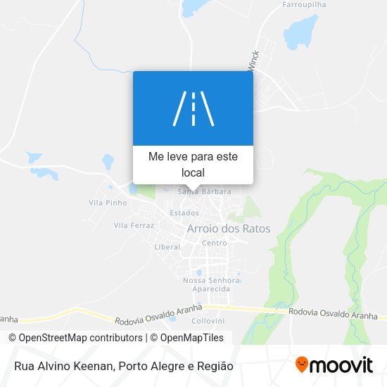 Rua Alvino Keenan mapa