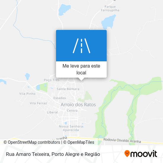 Rua Amaro Teixeira mapa