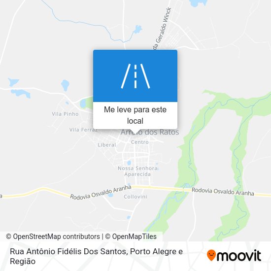 Rua Antônio Fidélis Dos Santos mapa