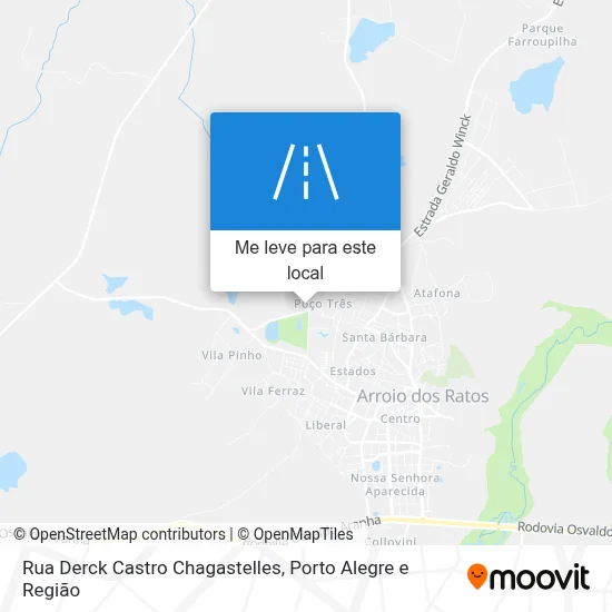 Rua Derck Castro Chagastelles mapa