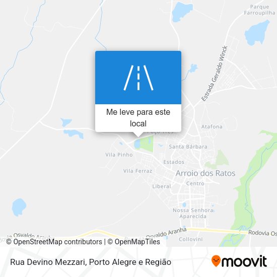 Rua Devino Mezzari mapa