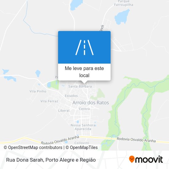 Rua Dona Sarah mapa