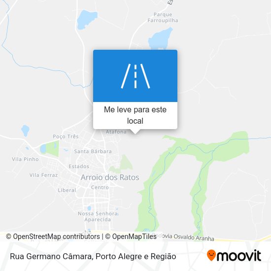 Rua Germano Câmara mapa