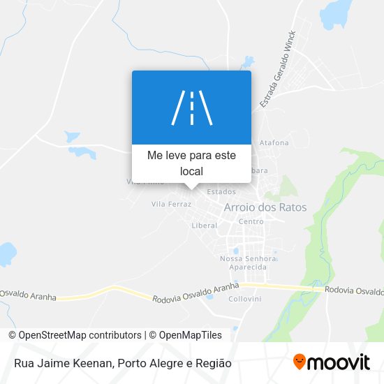 Rua Jaime Keenan mapa