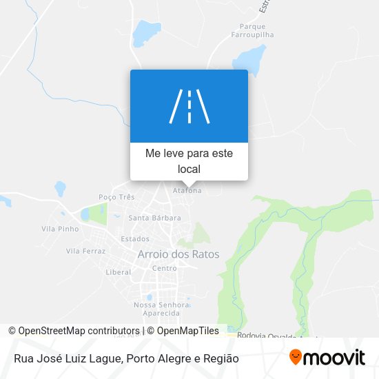 Rua José Luiz Lague mapa