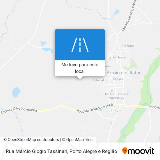 Rua Márcio Giogio Tassinari mapa