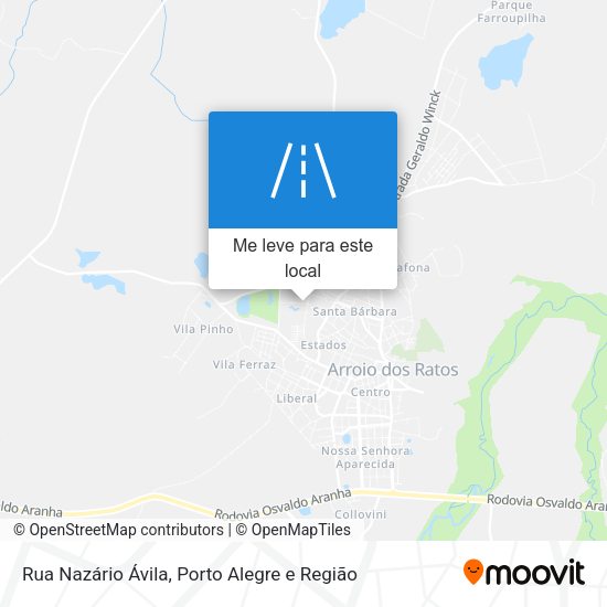 Rua Nazário Ávila mapa