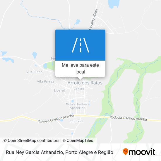 Rua Ney Garcia Athanázio mapa