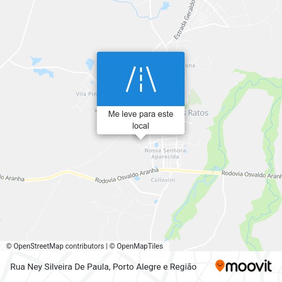 Rua Ney Silveira De Paula mapa