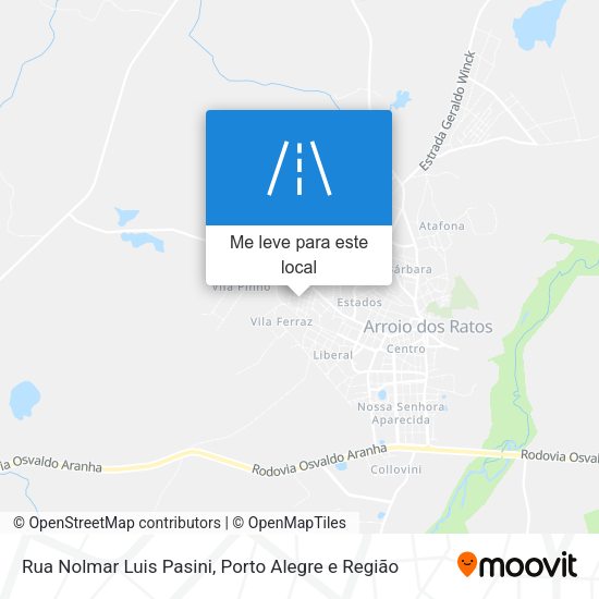 Rua Nolmar Luis Pasini mapa