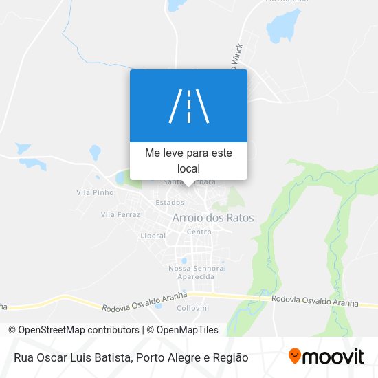 Rua Oscar Luis Batista mapa