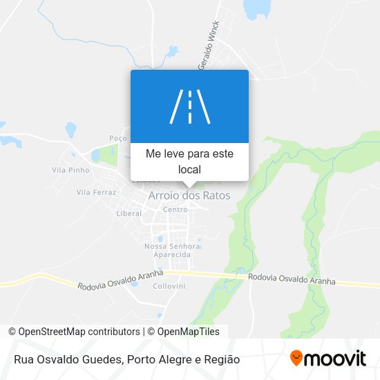 Rua Osvaldo Guedes mapa