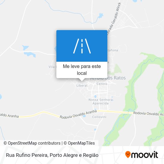 Rua Rufino Pereira mapa
