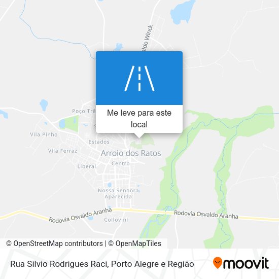 Rua Silvio Rodrigues Raci mapa
