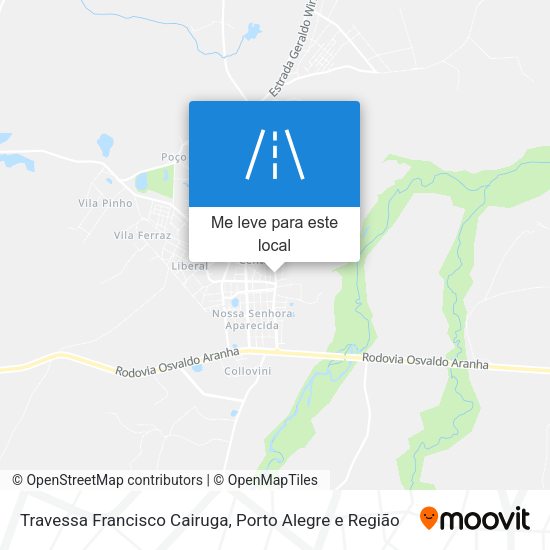 Travessa Francisco Cairuga mapa