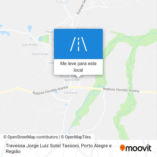 Travessa Jorge Luiz Sutel Tassoni mapa