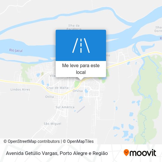 Avenida Getúlio Vargas mapa