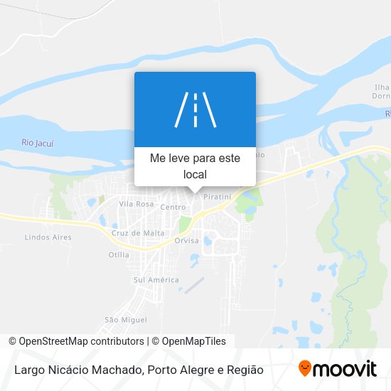 Largo Nicácio Machado mapa