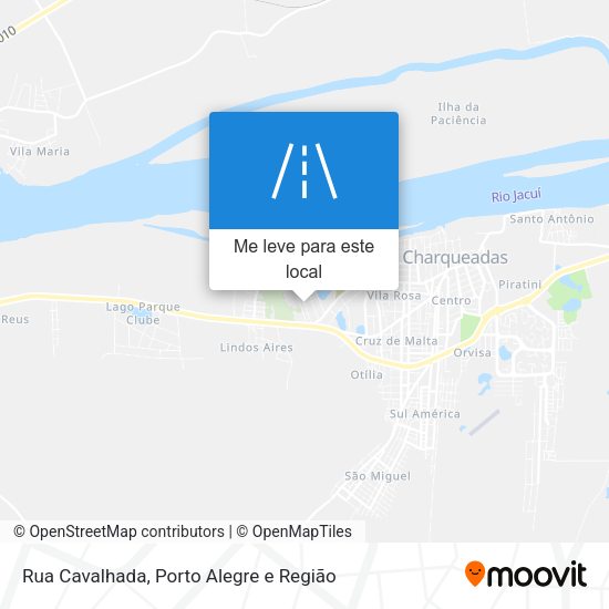 Rua Cavalhada mapa