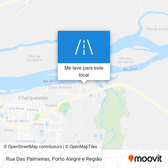 Rua Das Palmeiras mapa