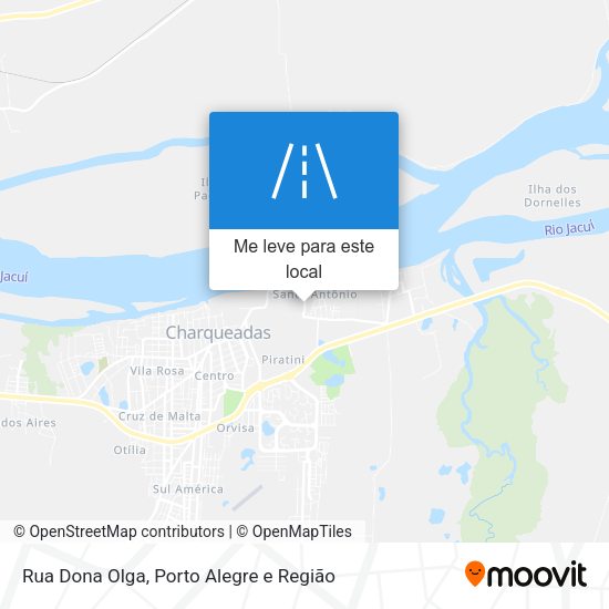 Rua Dona Olga mapa