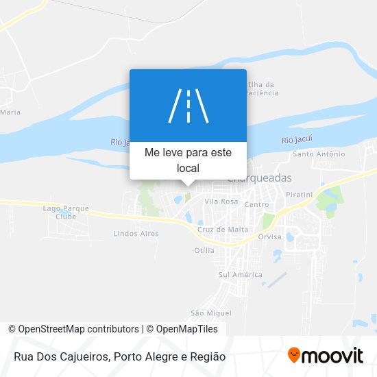 Rua Dos Cajueiros mapa
