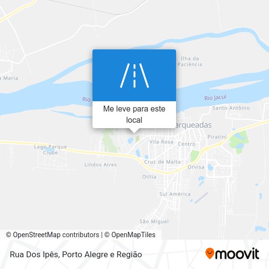 Rua Dos Ipês mapa