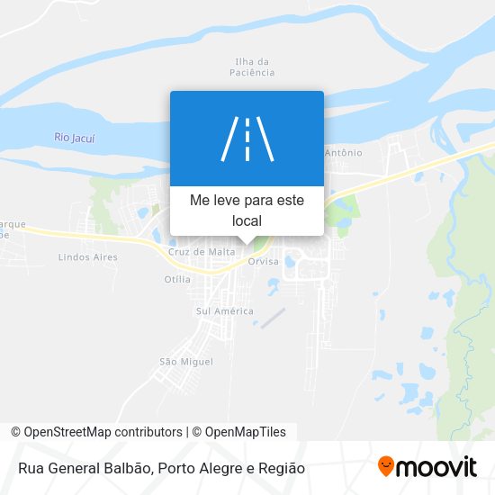 Rua General Balbão mapa