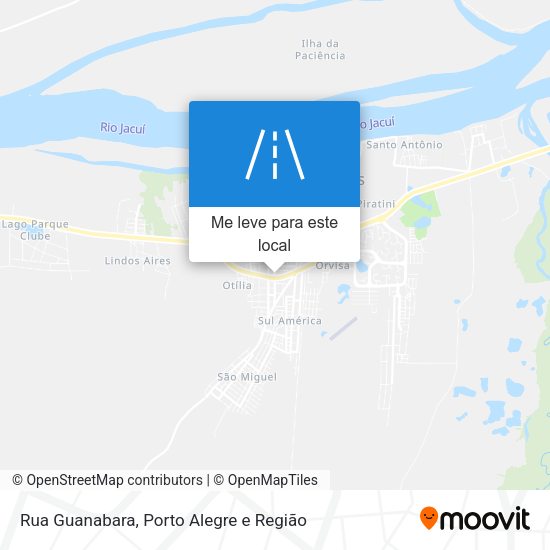 Rua Guanabara mapa