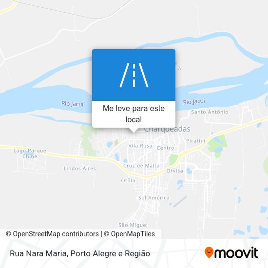 Rua Nara Maria mapa