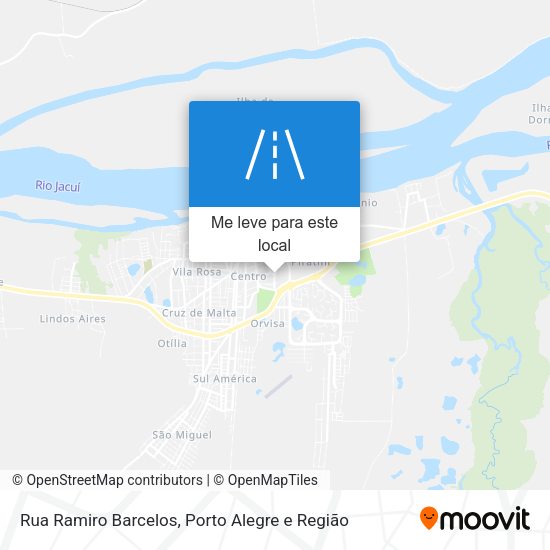Rua Ramiro Barcelos mapa