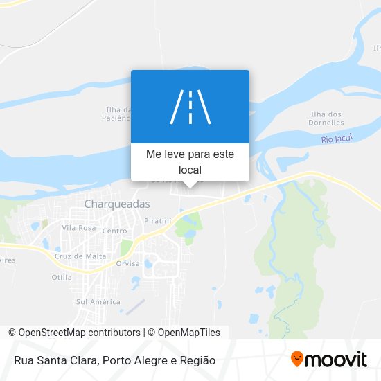Rua Santa Clara mapa