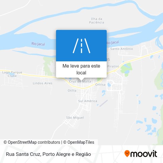 Rua Santa Cruz mapa