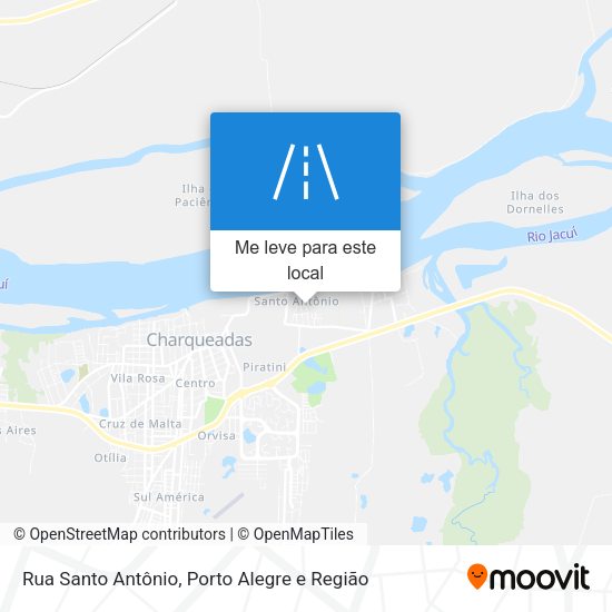 Rua Santo Antônio mapa