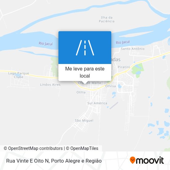 Rua Vinte E Oito N mapa
