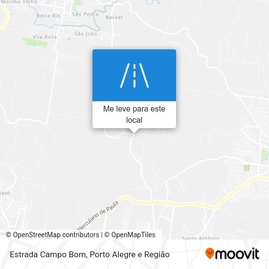 Estrada Campo Bom mapa
