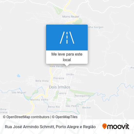 Rua José Armindo Schmitt mapa