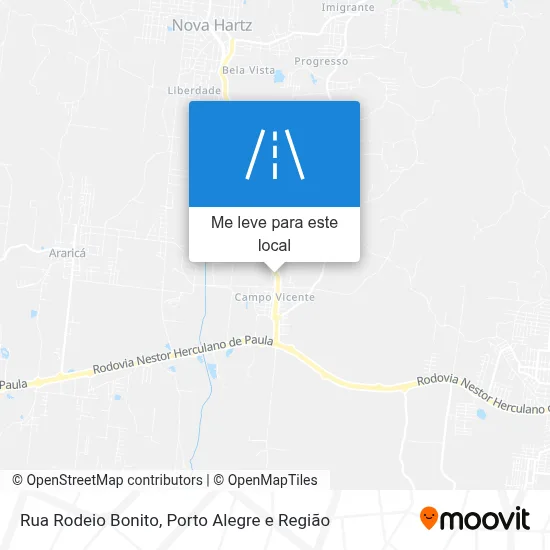 Rua Rodeio Bonito mapa